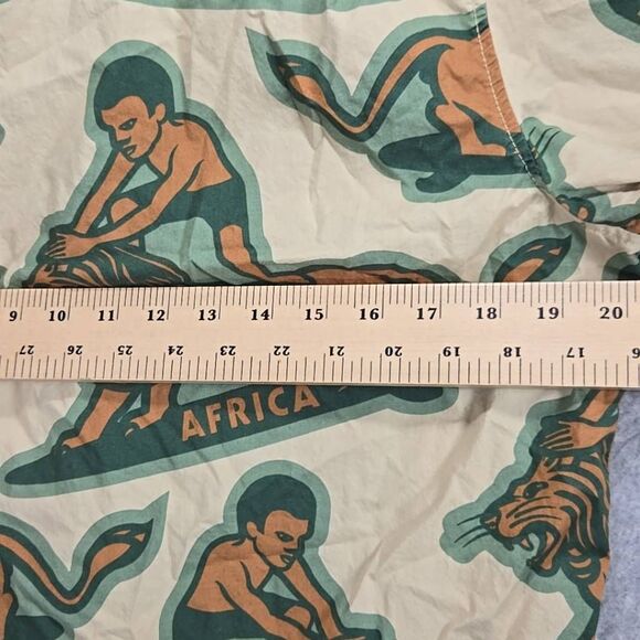 Vans X Mami Wata Shirt Men Small Beige Button Up Classic Fit African Surf - Picture 8 of 12